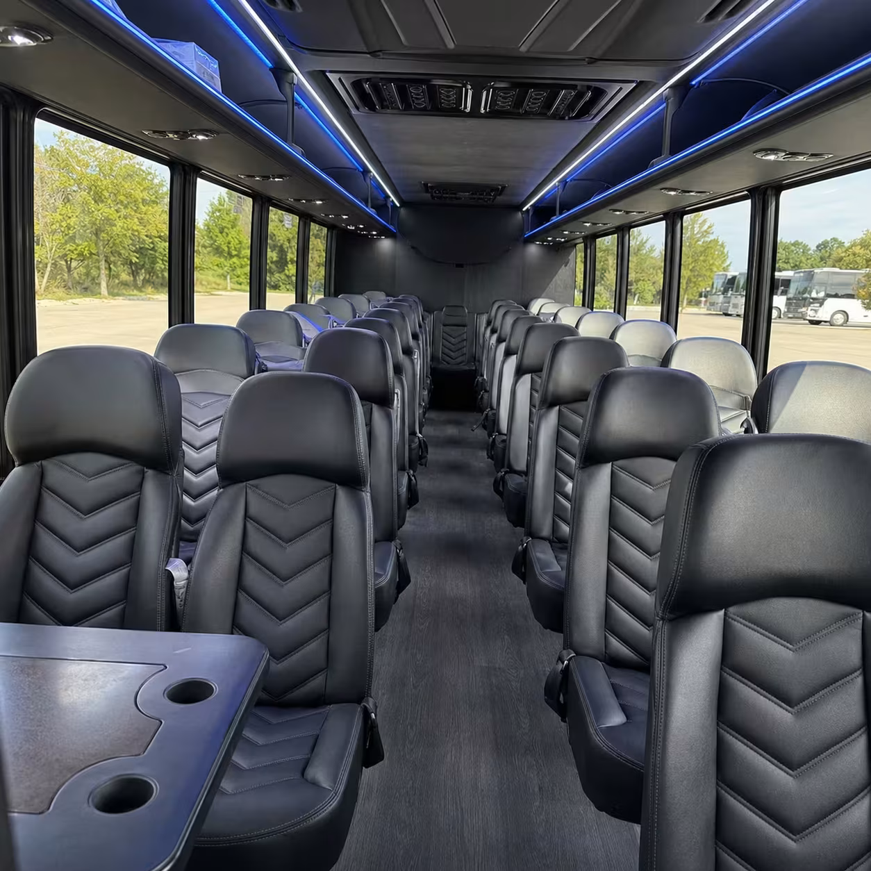 25 passenger minibus interior