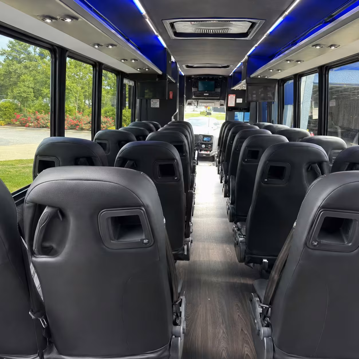 30 passenger minibus inside