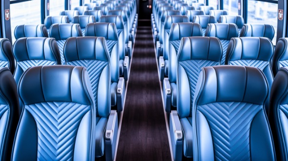 56 passenger charter bus interior oakland