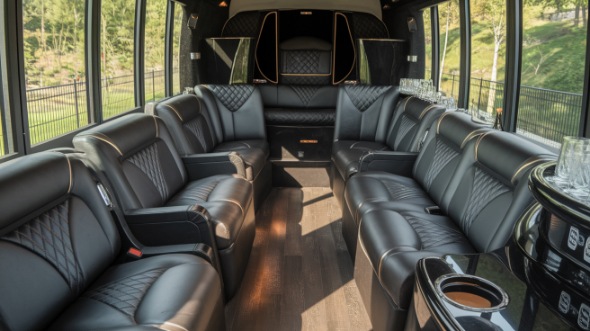 oakland party bus rental inside