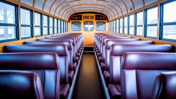oakland school bus rental inside